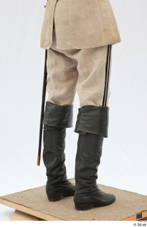  Photos Army man in cloth suit 2 18th century Army beige pants high leather shoes historical clothing lower body 0006.jpg